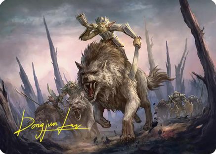Signal the Onslaught Art Card (Gold-Stamped Signature) (ASHOB-052) - special