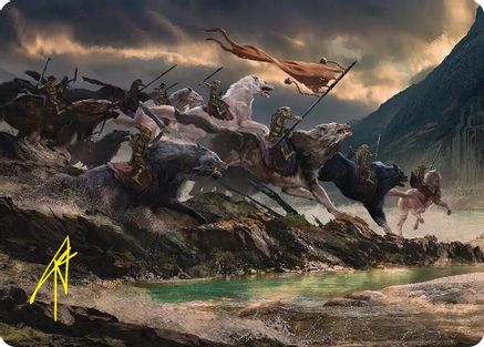 Tide of Fury and Disorder Art Card (Gold-Stamped Signature) (ASHOB-053) - special
