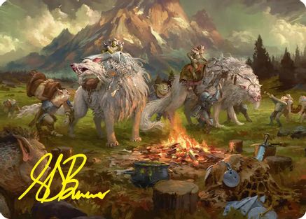 Mount Gundabad Mobilizes Art Card (Gold-Stamped Signature) (ASHOB-054) - special