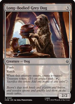 Long-Bodied Grey Dog (HOB-001) - common