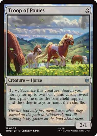 Troop of Ponies (HOB-003) - uncommon
