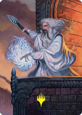 Saruman of Many Colors Art Card (Gold-Stamped) (ASHOB-035) - special
