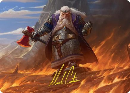 Dain of the Ancient Halls Art Card (Gold-Stamped Signature) (ASHOB-048) - special