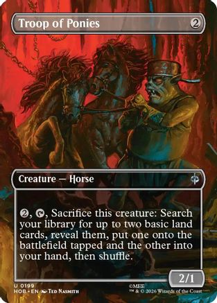 Troop of Ponies (Borderless) (HOB-199) - uncommon