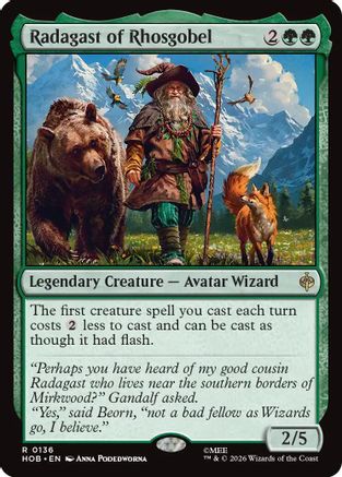 Radagast of Rhosgobel (HOB-136) - rare - Foil