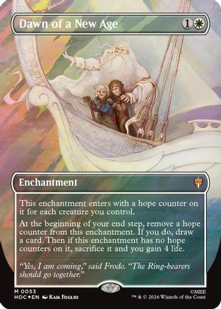 Dawn of a New Age (Borderless) (Surge Foil) (HOC-053) - mythic - Foil