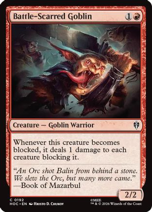 Battle-Scarred Goblin (HOC-192) - common