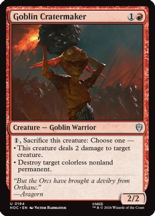 Goblin Cratermaker (HOC-194) - uncommon