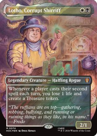 Lotho, Corrupt Shirriff (Borderless) (Surge Foil) (HOC-074) - mythic - Foil