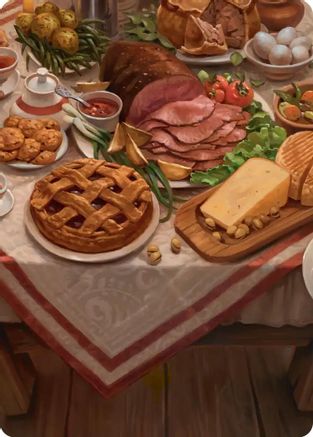 Bag End Banquet Art Card (5/12) (ASHOB-005) - special