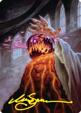 Palantir of Orthanc Art Card (Gold-Stamped Signature) (ASHOB-037) - special