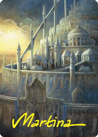 Minas Tirith Art Card (Gold-Stamped Signature) (ASHOB-038) - special