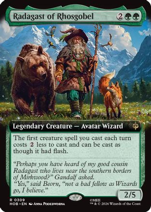 Radagast of Rhosgobel (Extended Art) (HOB-309) - rare - Foil