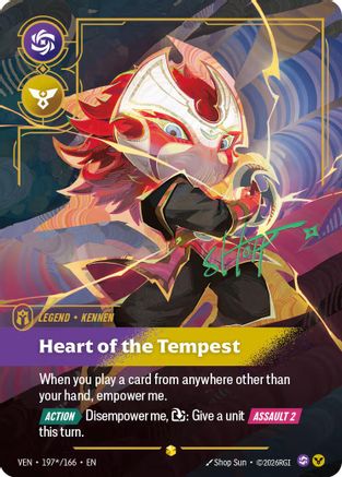 Kennen - Heart of the Tempest (Signature) (197*/166) - VEN - Showcase - Foil