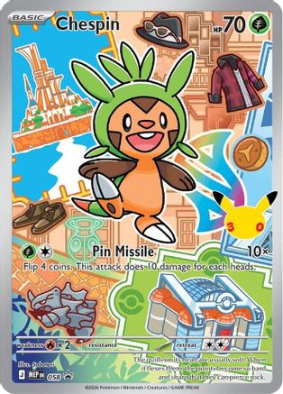 Chespin (058) - MMEP  - Promo - Holofoil