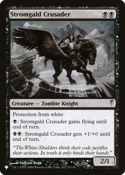 Stromgald Crusader (LIST-CSP-71) - uncommon