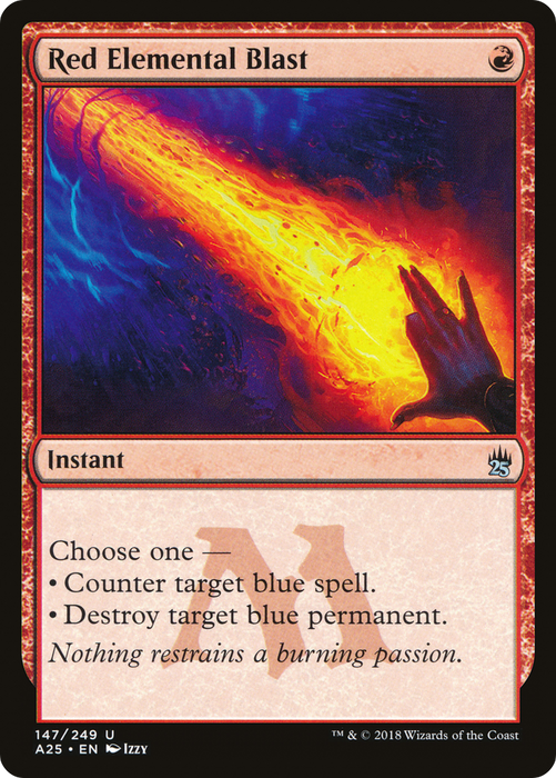 Red Elemental Blast (A25-147) - uncommon - Foil