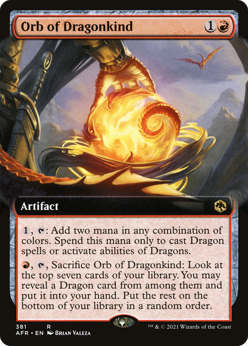 Orb of Dragonkind (AFR-381) - rare: (Extended Art) - Foil