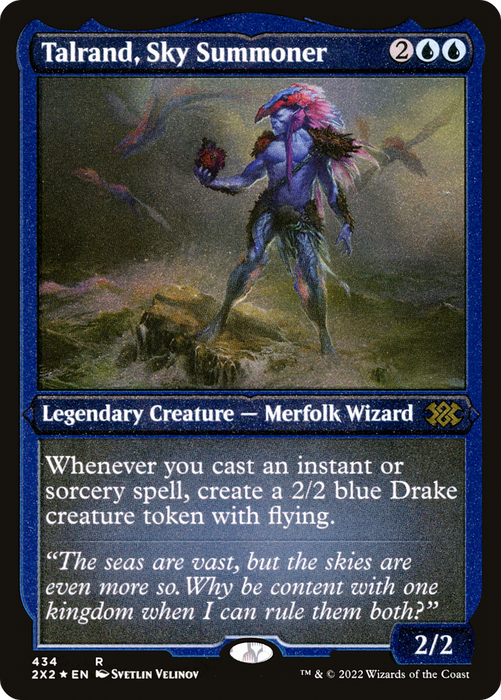 Talrand, Sky Summoner (2X2-434) - rare - Etched Foil