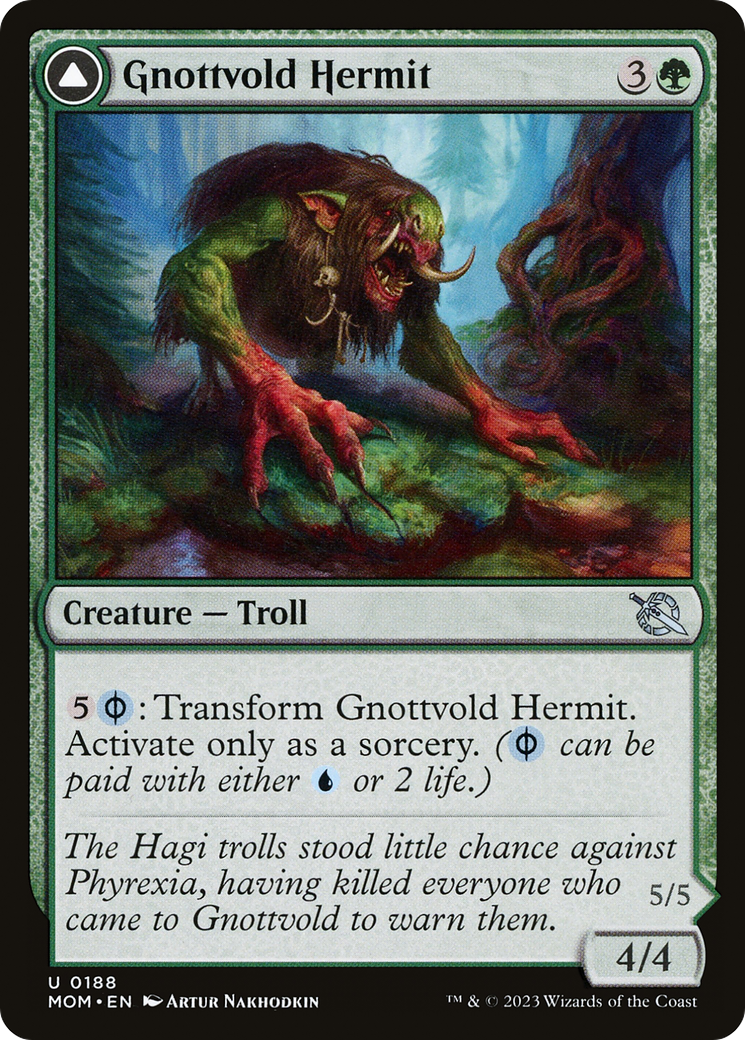 Gnottvold Hermit // Chrome Host Hulk (MOM-188) - uncommon - Foil