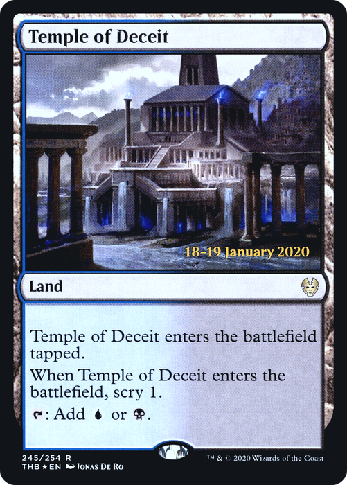 Temple of Deceit (PRE-245S) - rare - Foil