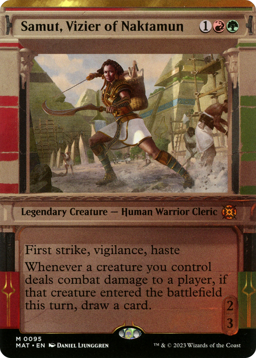 Samut, Vizier of Naktamun (MAT-095) - mythic: (Showcase) (Borderless)
