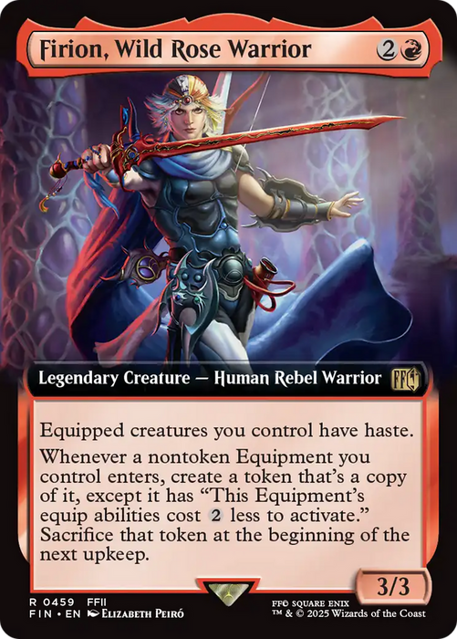 Firion, Wild Rose Warrior (Extended Art) (FIN-459) - rare - Foil