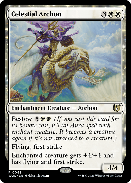 Celestial Archon (WOC-063) - rare: (enchantment)