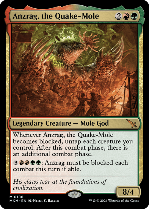 Anzrag, the Quake-Mole (MKM-186) - mythic - Foil