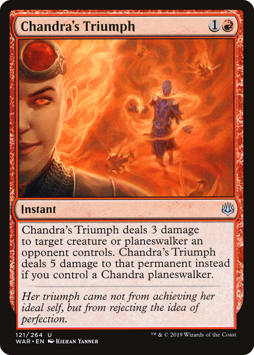 Chandra's Triumph (WAR-121) - uncommon - Foil