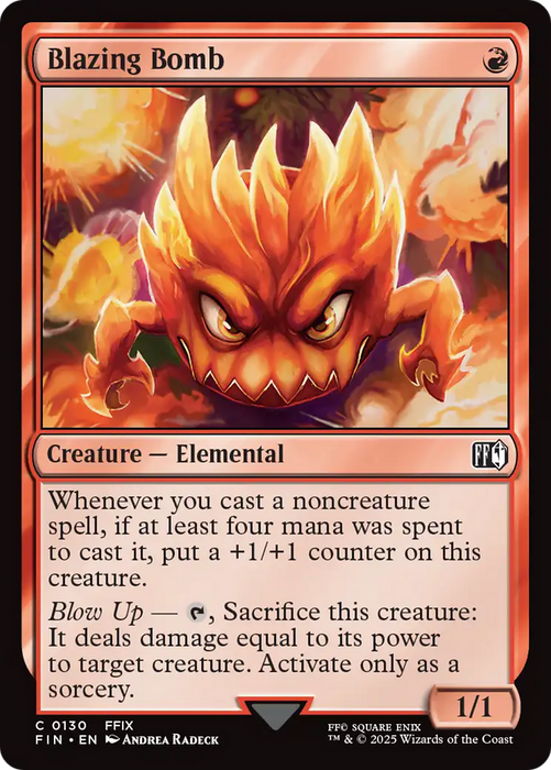 Blazing Bomb (FIN-130) - common - Foil