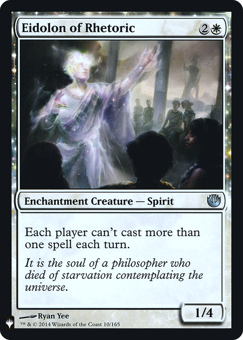 Eidolon of Rhetoric (LIST-JOU-10) - uncommon: (enchantment) - Foil