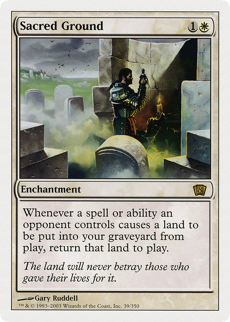 Sacred Ground (8ED-039) - rare