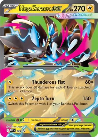 Mega Zeraora ex (089) - MMEP  - Promo - Holofoil