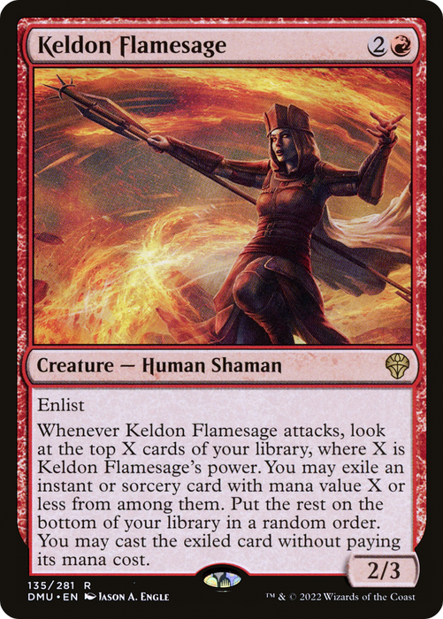 Keldon Flamesage (DMU-135) - rare - Foil