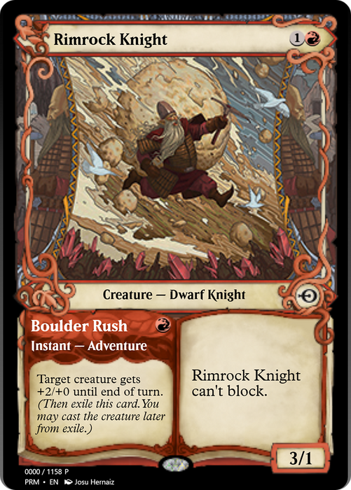 Rimrock Knight // Boulder Rush (PRM-78750) - common - Foil
