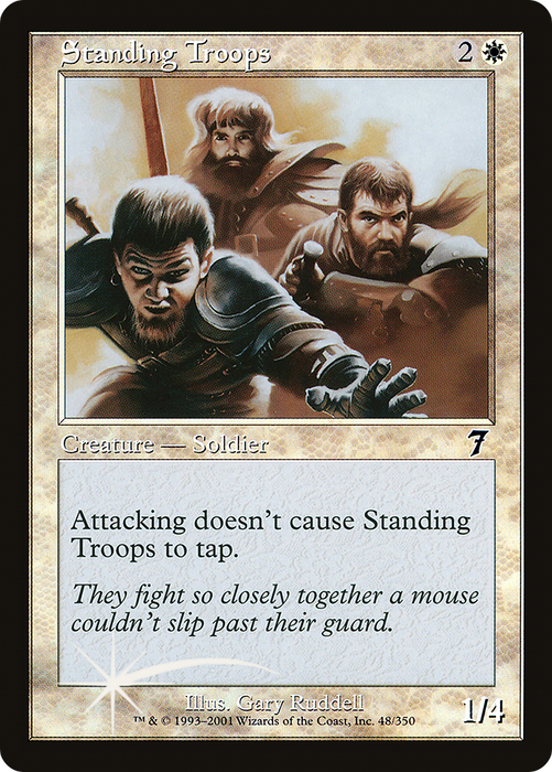 Standing Troops (7ED-48★) - common - Foil