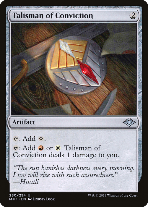 Talisman of Conviction (MH1-230) - uncommon