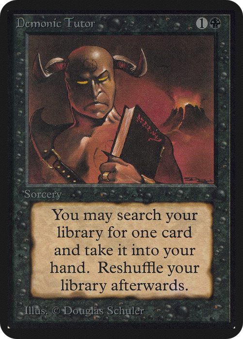 Demonic Tutor (LEA-104) - uncommon