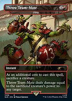 Fling (SLD-1038) - rare / Throw Team-Mate (Borderless) - Foil
