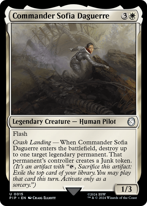 Commander Sofia Daguerre (PIP-015) - uncommon - Foil