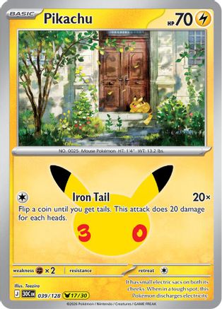 Pikachu (039/128) - M3C  - Pikachu Rare - Holofoil