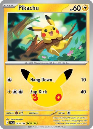 Pikachu (041/128) - M3C  - Pikachu Rare - Holofoil