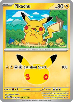 Pikachu (050/128) - M3C  - Pikachu Rare - Holofoil
