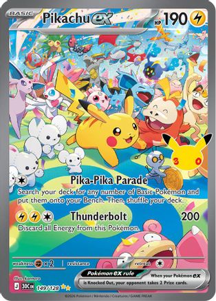 Pikachu ex (149/128) - M3C  - Special Illustration Rare - Holofoil