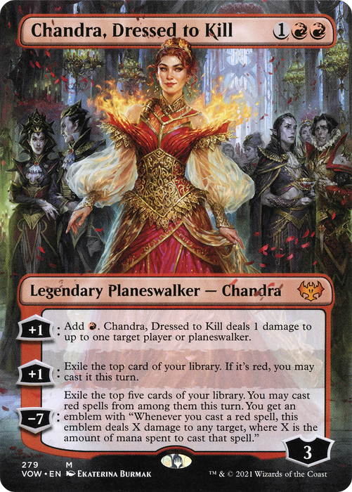 Chandra, Dressed to Kill (VOW-279) - mythic (Borderless)