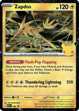 Zapdos (098) - MMEP  - Promo - Holofoil