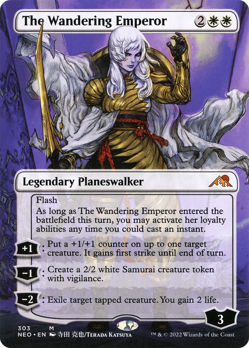 The Wandering Emperor (NEO-303) - mythic (Borderless) - Foil