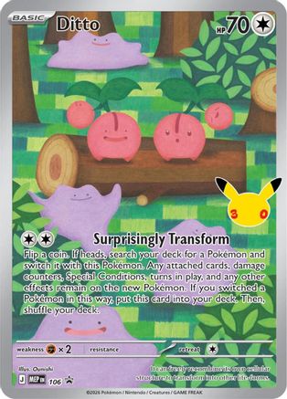 Ditto (106) - MMEP  - Promo - Holofoil