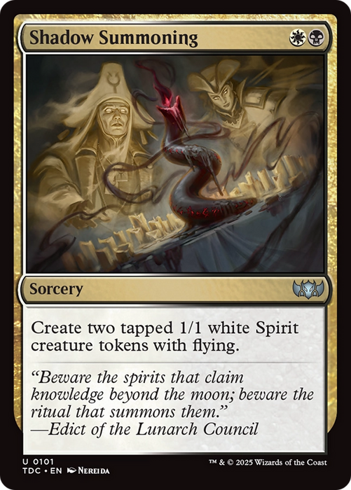 Shadow Summoning (TDC-101) - uncommon